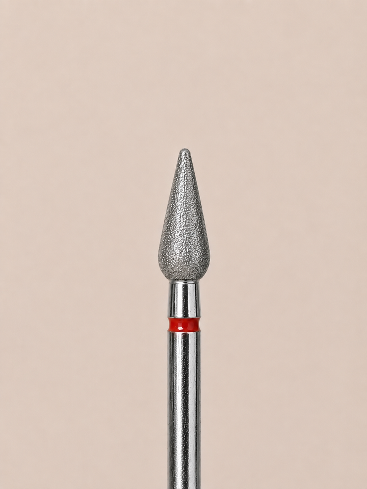 Diamond Flame Bur Red InnerBloom – Ø 2.1 mm (pointed tip)