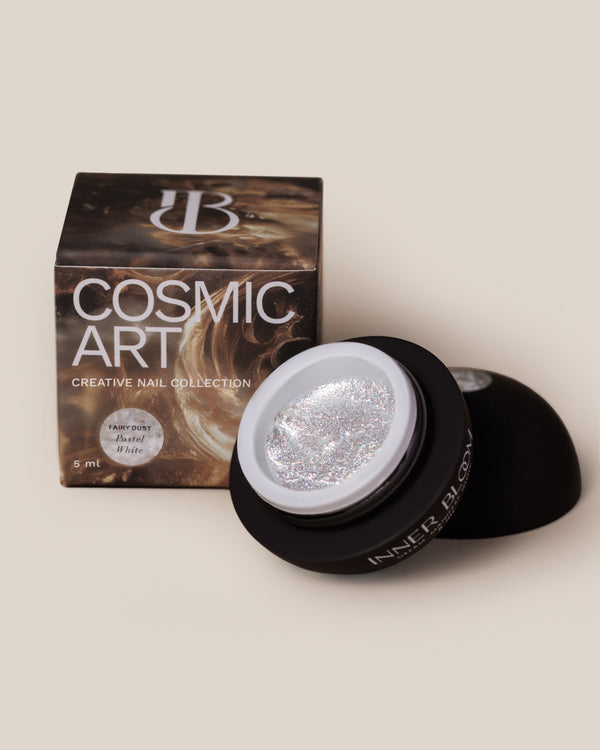 Gel Cosmic Art Fairy Dust Pastel White 5 ml – borcan InnerBloom