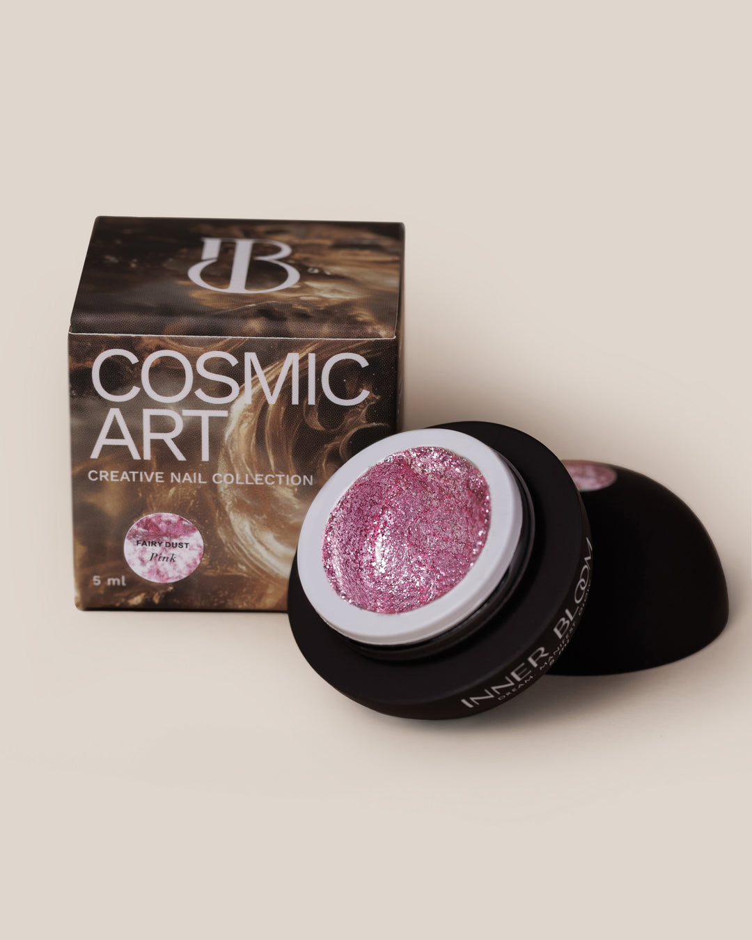 Gel Cosmic Art Fairy Dust Pink 5 ml – borcan InnerBloom