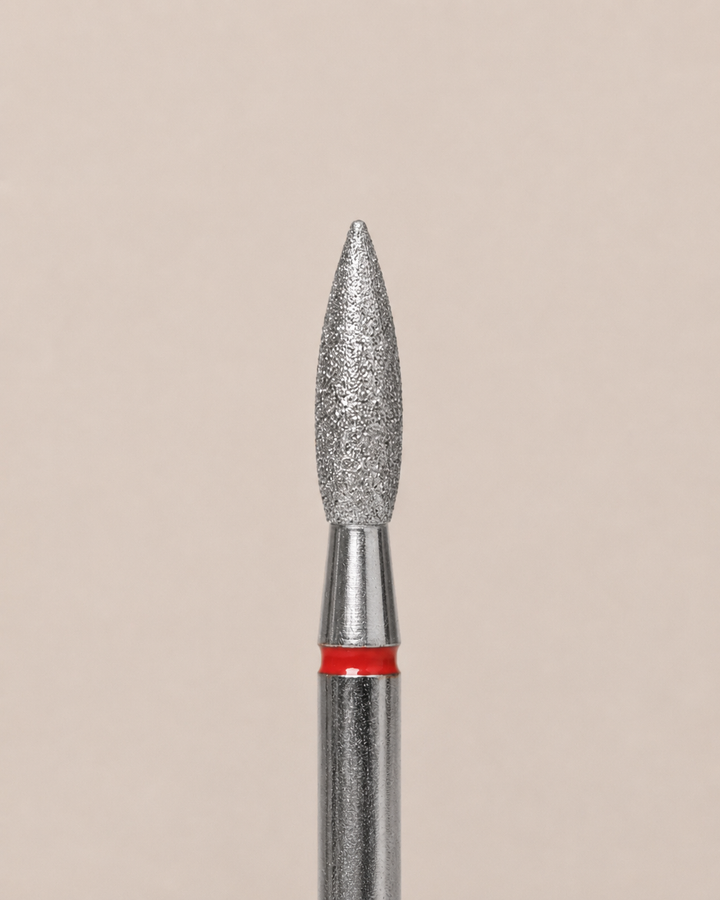Diamond Flame Bur Red InnerBloom – Ø 2.1 mm (pointed tip)