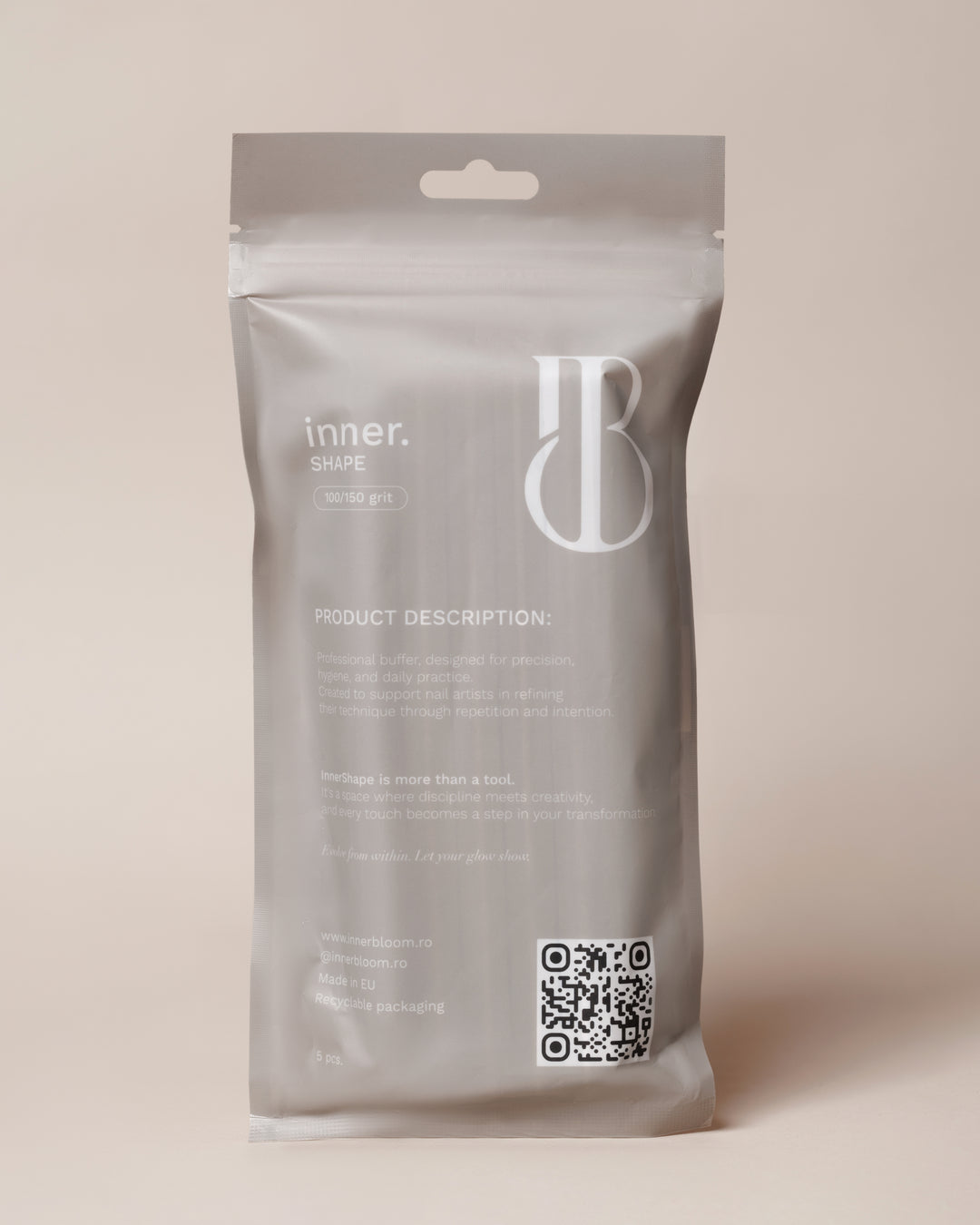 Nail buffer Inner Shape 100/150 - set of 5 pcs