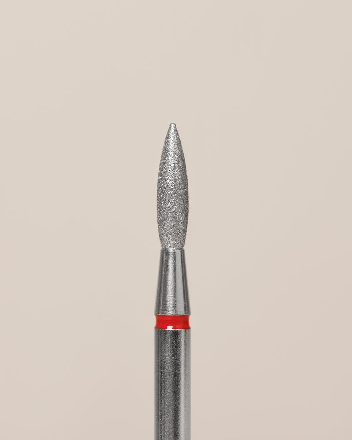 Diamond Flame Bur Red InnerBloom – Ø 2.1 mm (pointed tip)