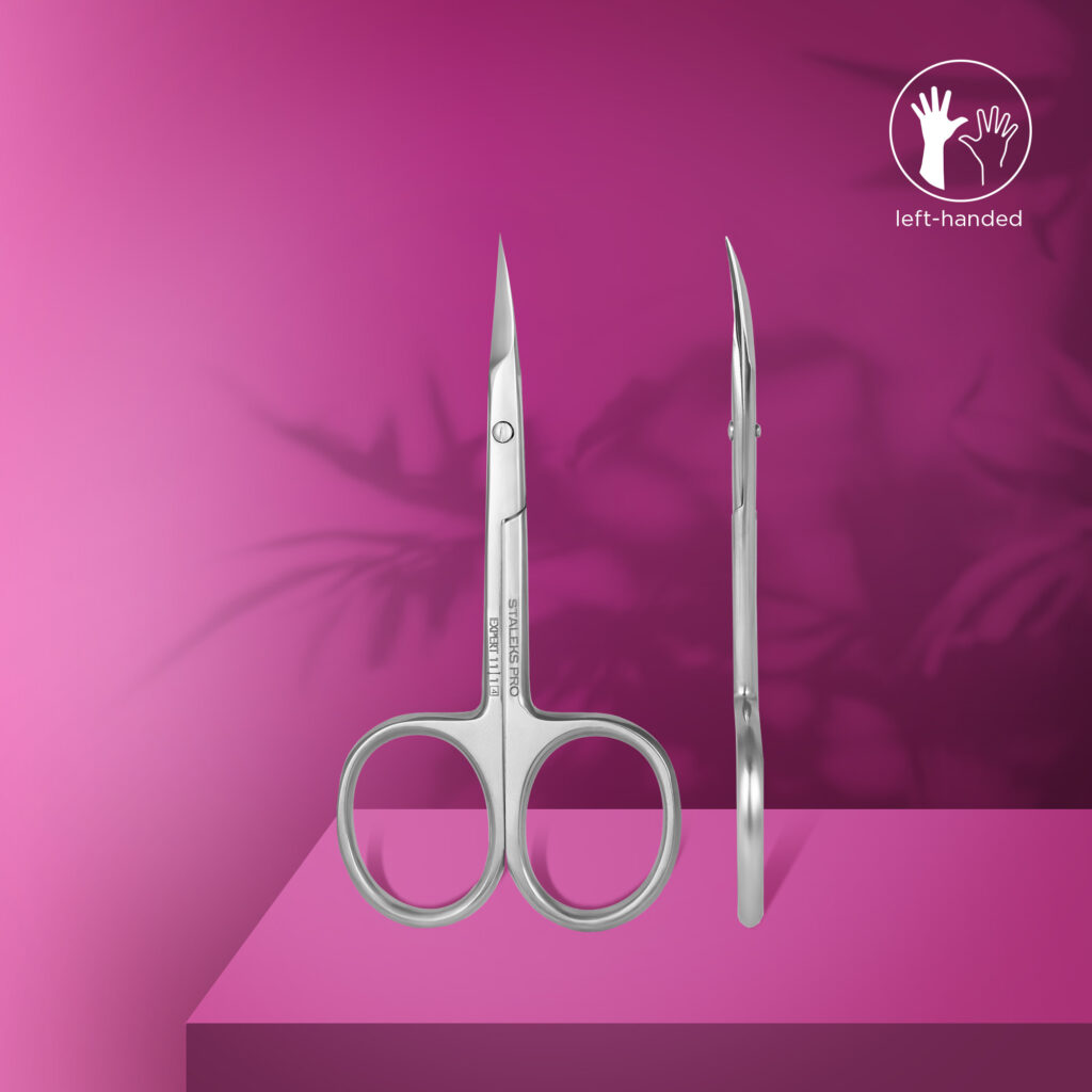 Professional LEFT-HANDED cuticle scissors - EXPERT 11/1