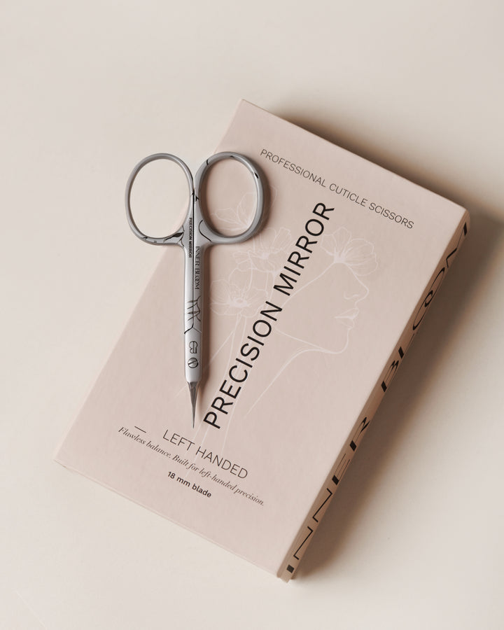 Precision Mirror – Professional Cuticle Scissors (Left-Handed)
